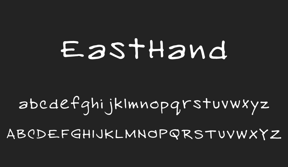 EastHand font