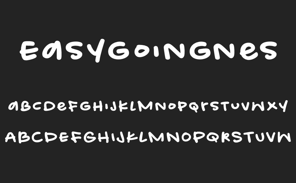 Easygoingness font