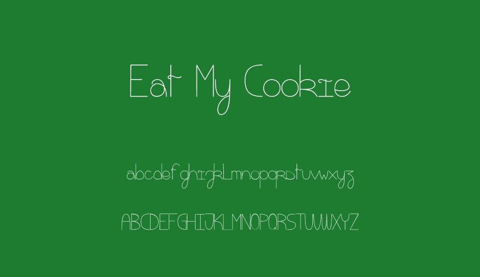 Eat My Cookie font