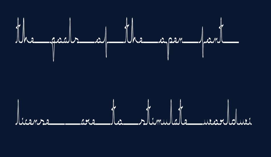 ECG saji font 1