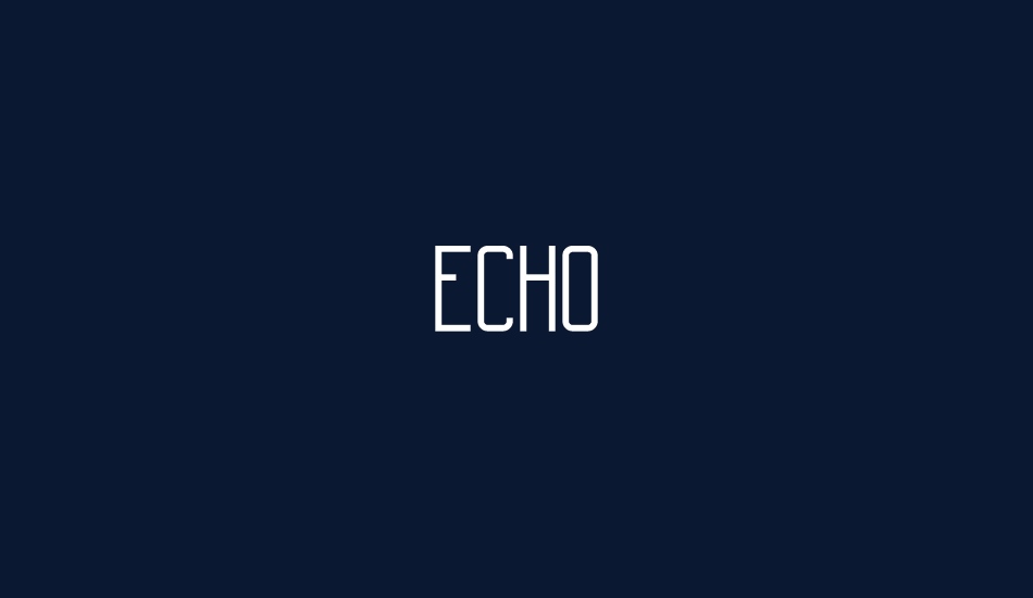 Echo font big