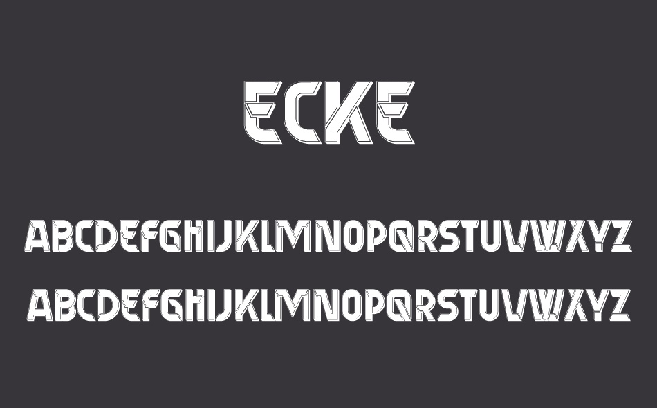 Ecke font