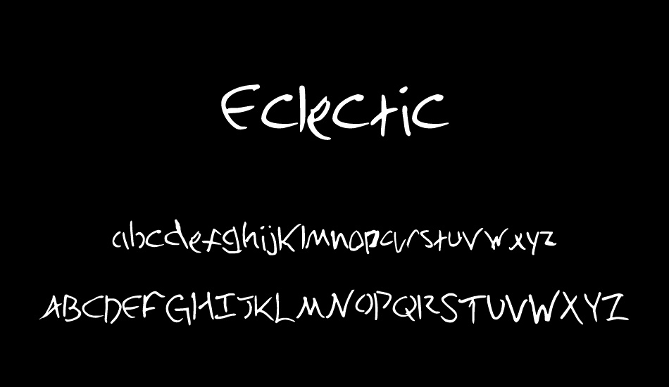 Eclectic font