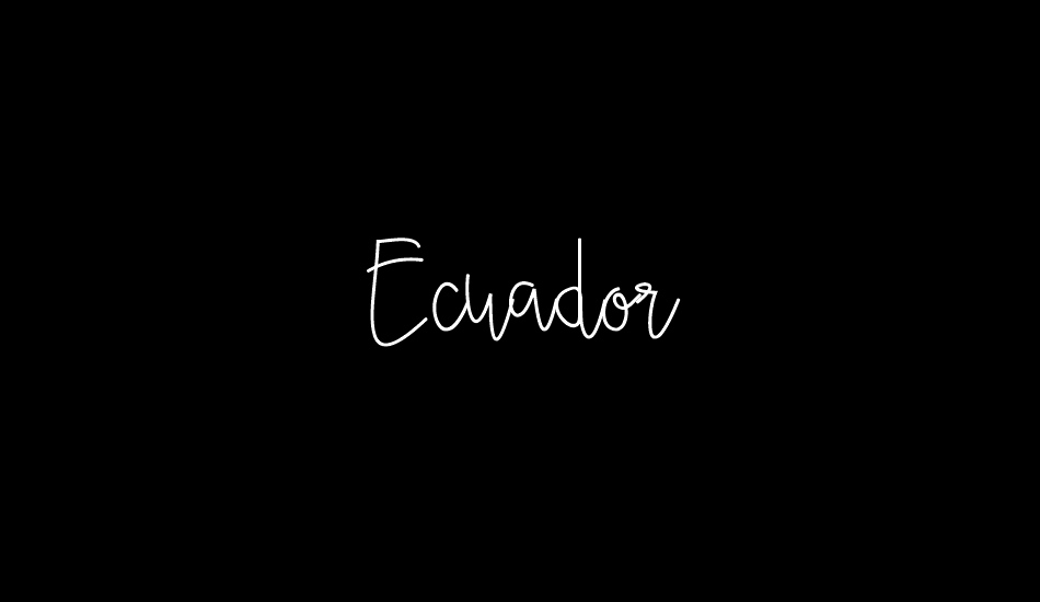 Ecuador font big