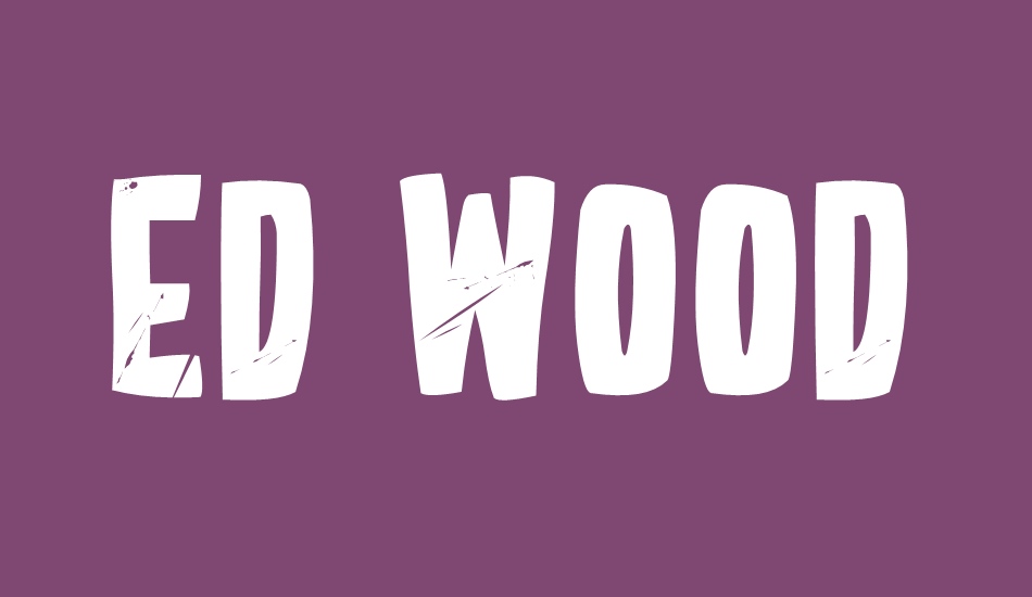 Ed Wood Movies font big