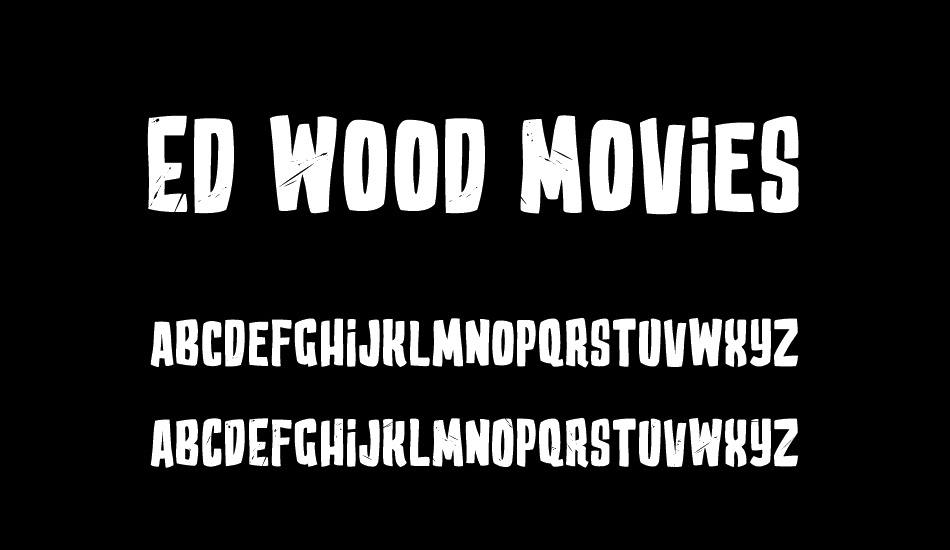 Ed Wood Movies font