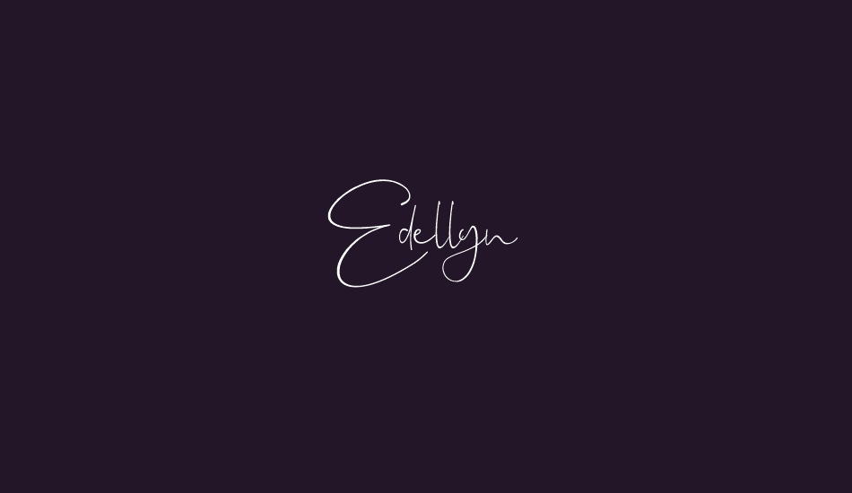 edellyn font big