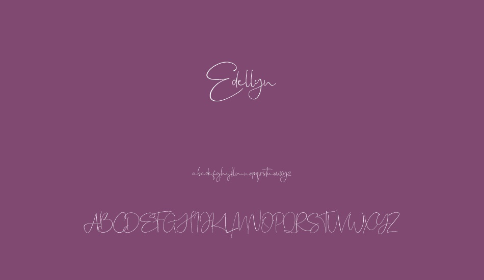 edellyn font