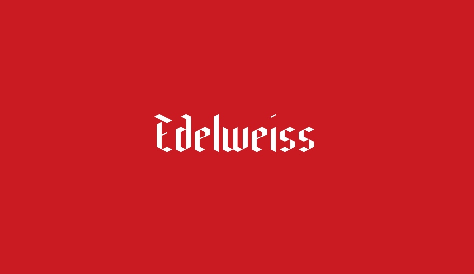 Edelweiss font big