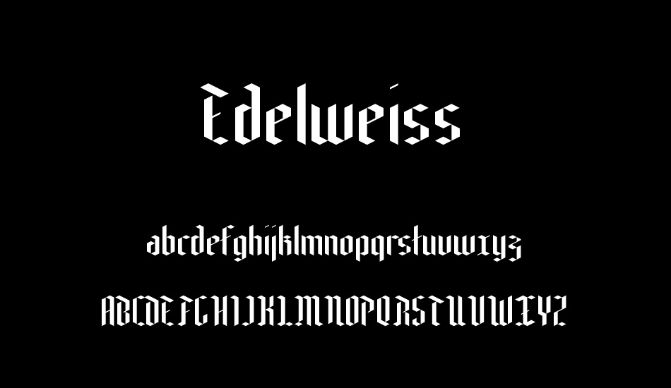 Edelweiss font