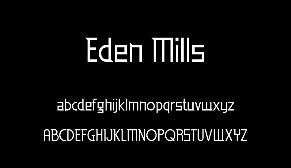 Eden Mills font