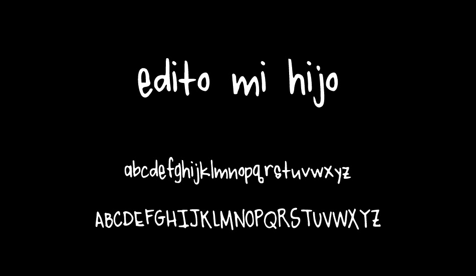 edito mi hijo font