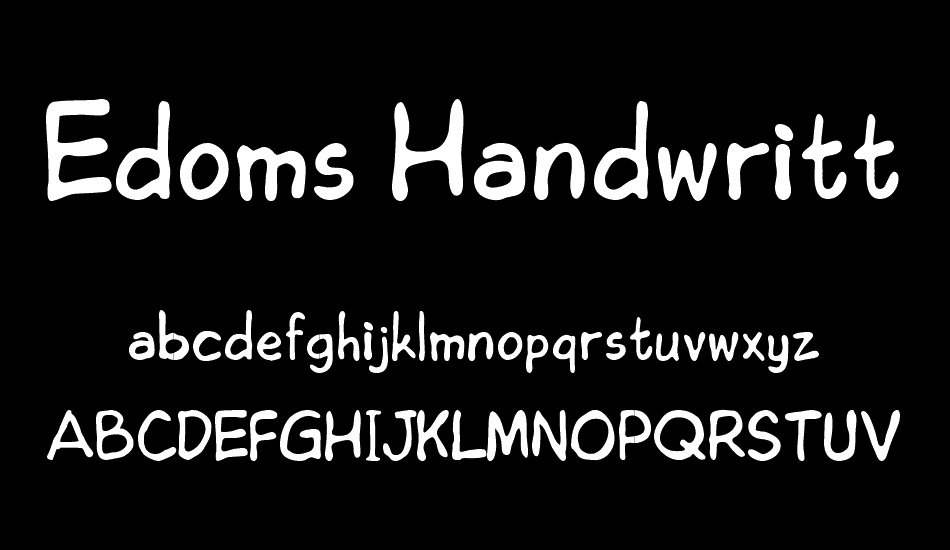 Edoms Handwritting Normal font