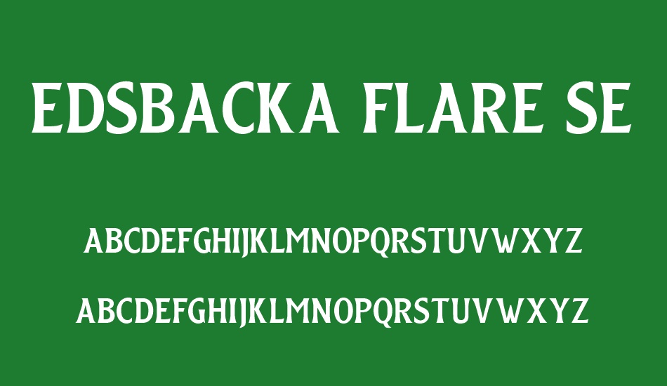 Edsbacka Flare Serif font