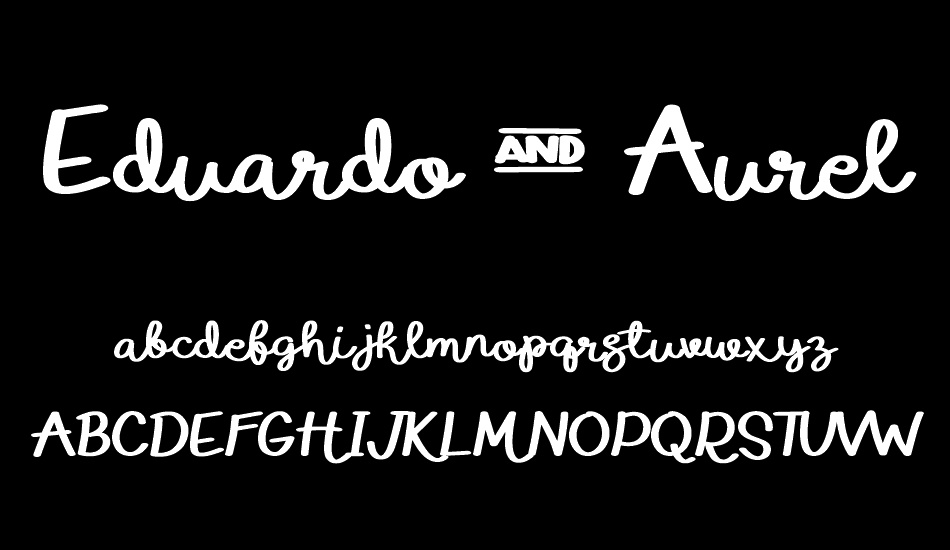 Eduardo & Aurelia font