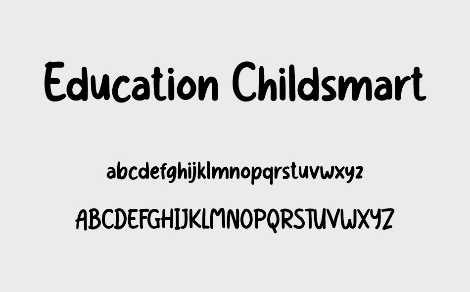 Education Childsmart font