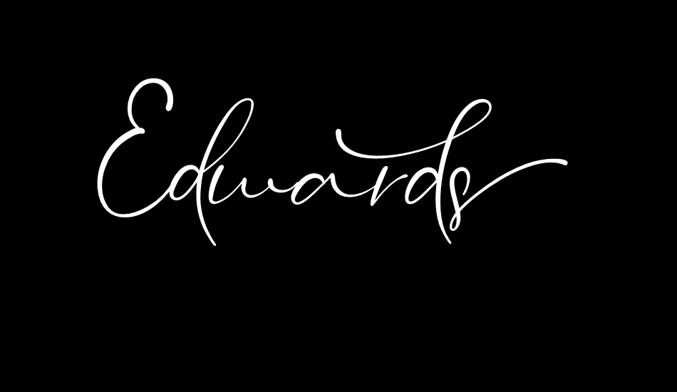 Edwards font big