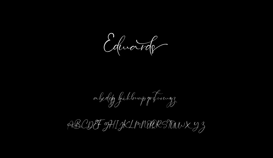 Edwards font