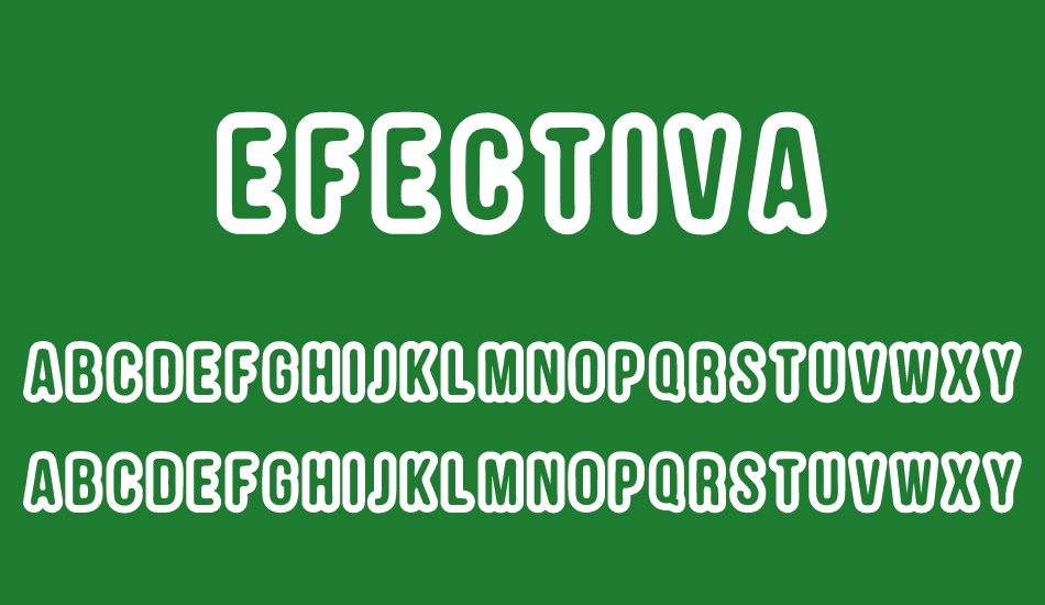 EFECTIVA font