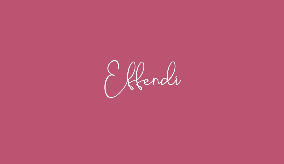 Effendi font big