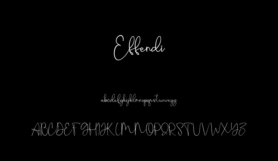 Effendi font