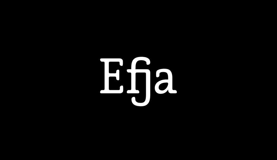 Efja font big