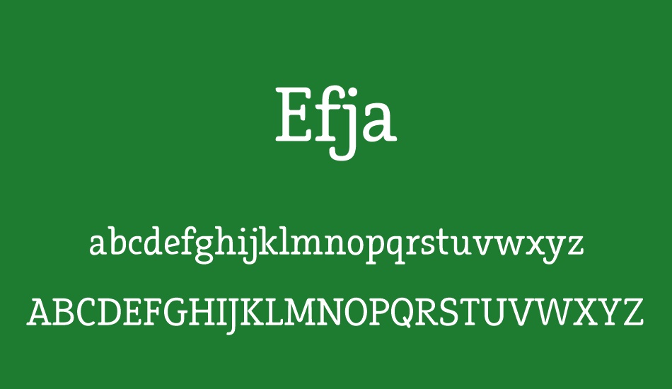 Efja font