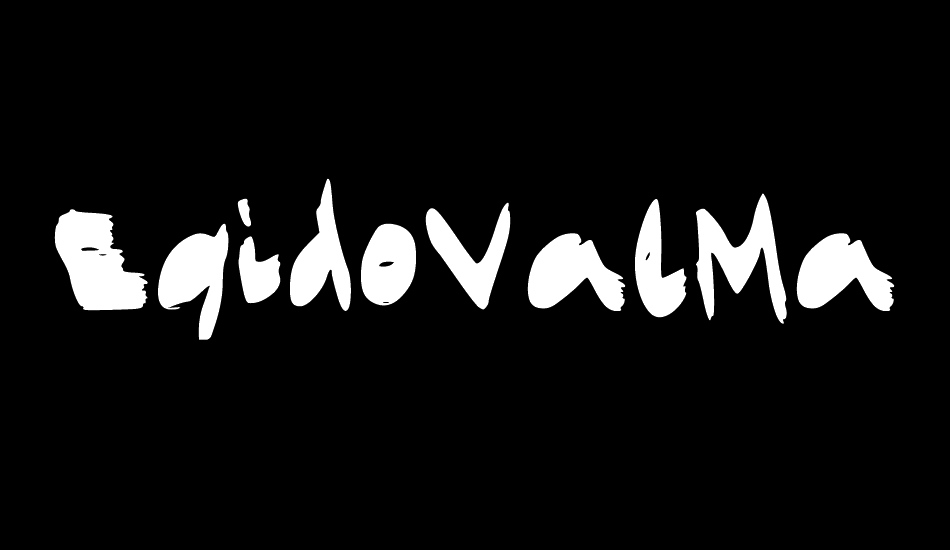 EgidoValMarkerFont font big