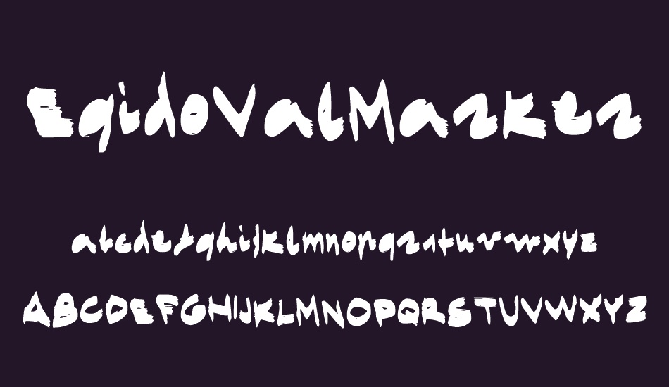 EgidoValMarkerFont font