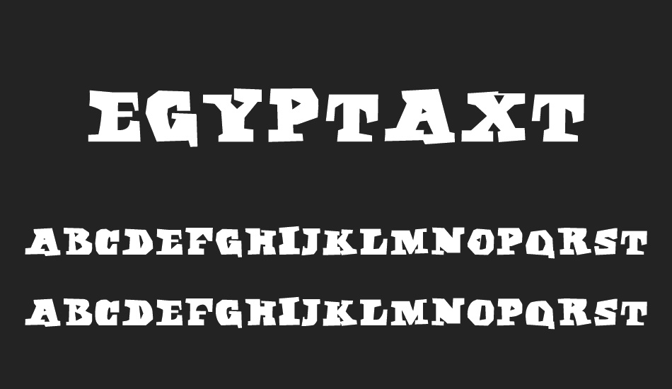 EgyptAxt font