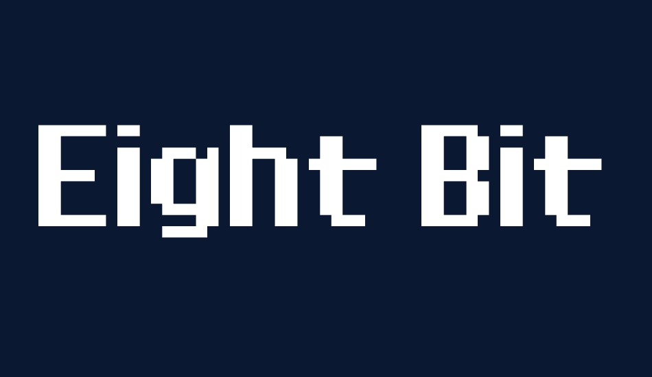 Eight Bit Dragon font big