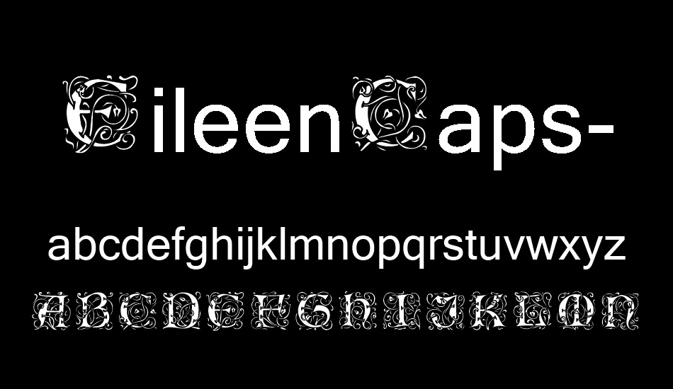 EileenCaps-Black font