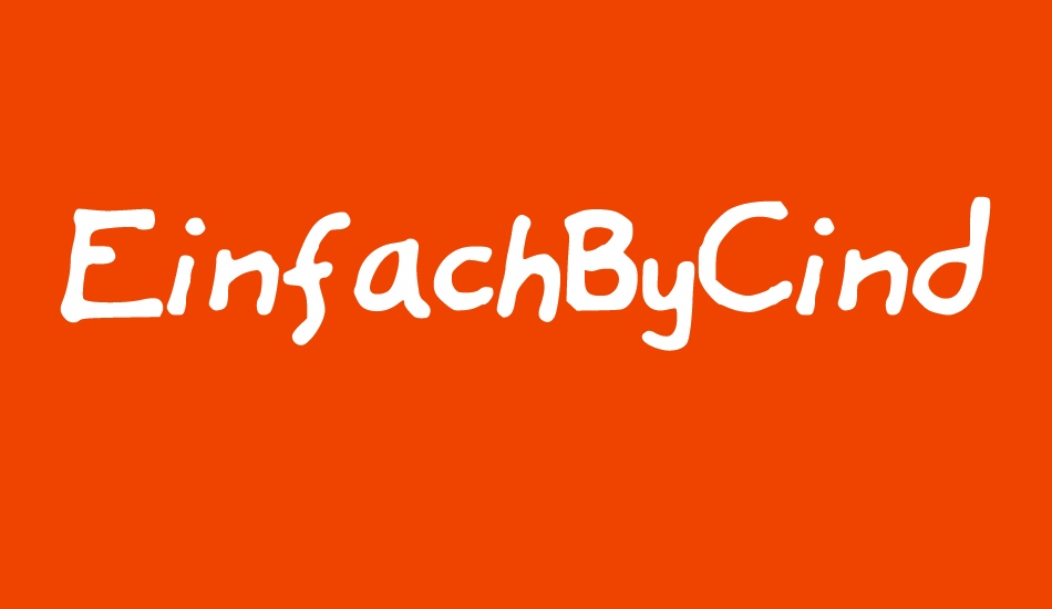 EinfachByCindyyo font big