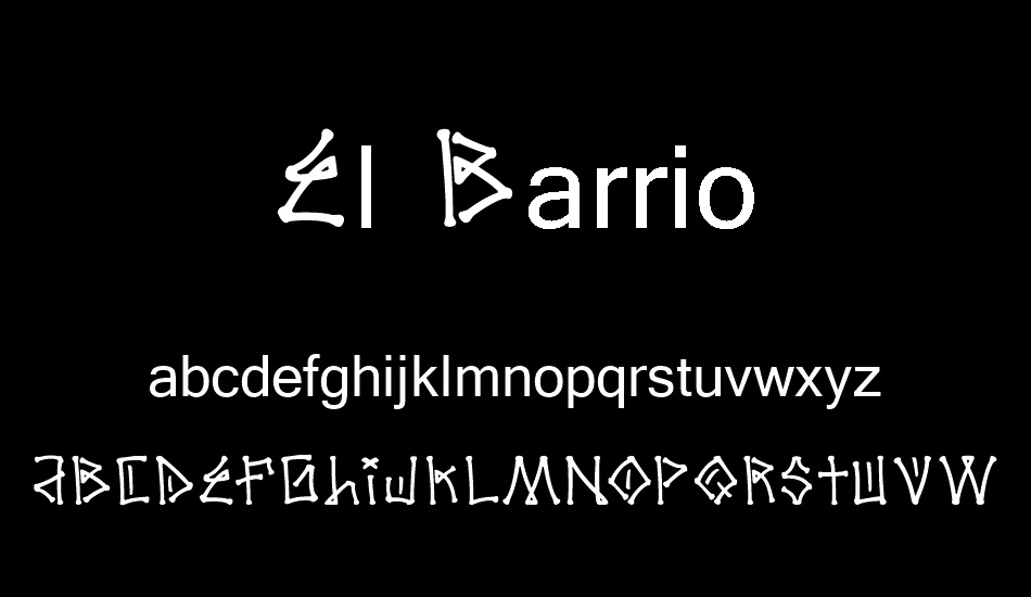 El Barrio font