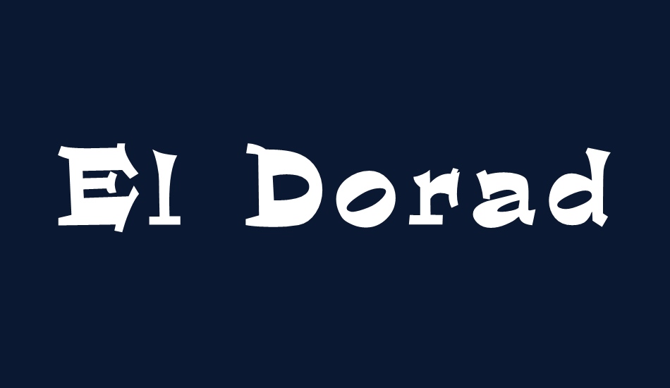 El Dorado Bold font big