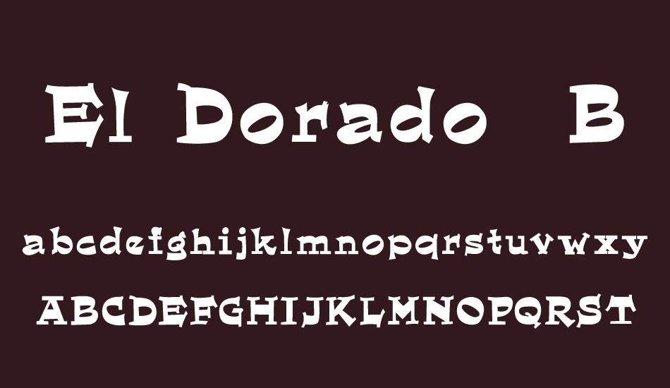 El Dorado Bold font