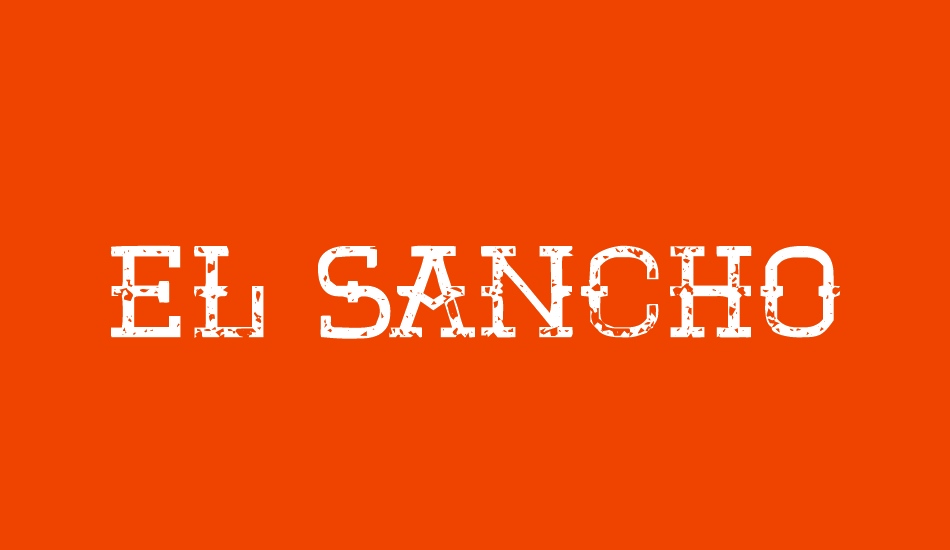 El Sancho font big