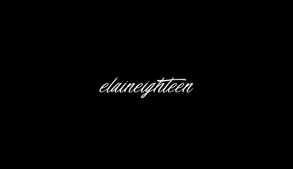 elaineighteen font big