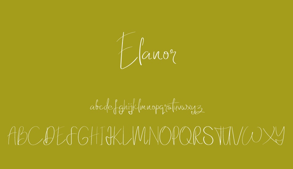 Elanor font