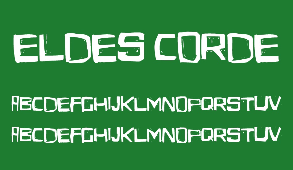 Eldes Cordel 1 font