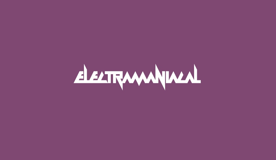 Electramaniacal font big