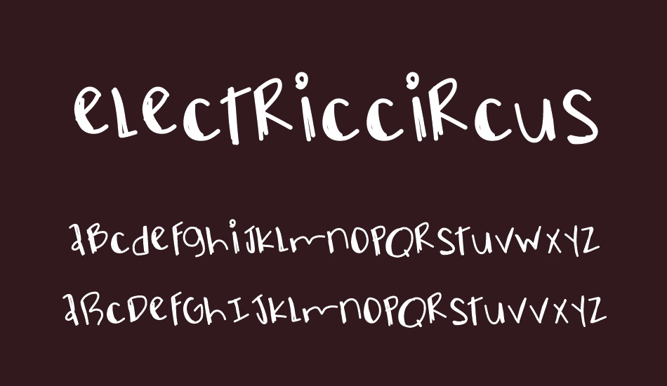 ElectricCircus font