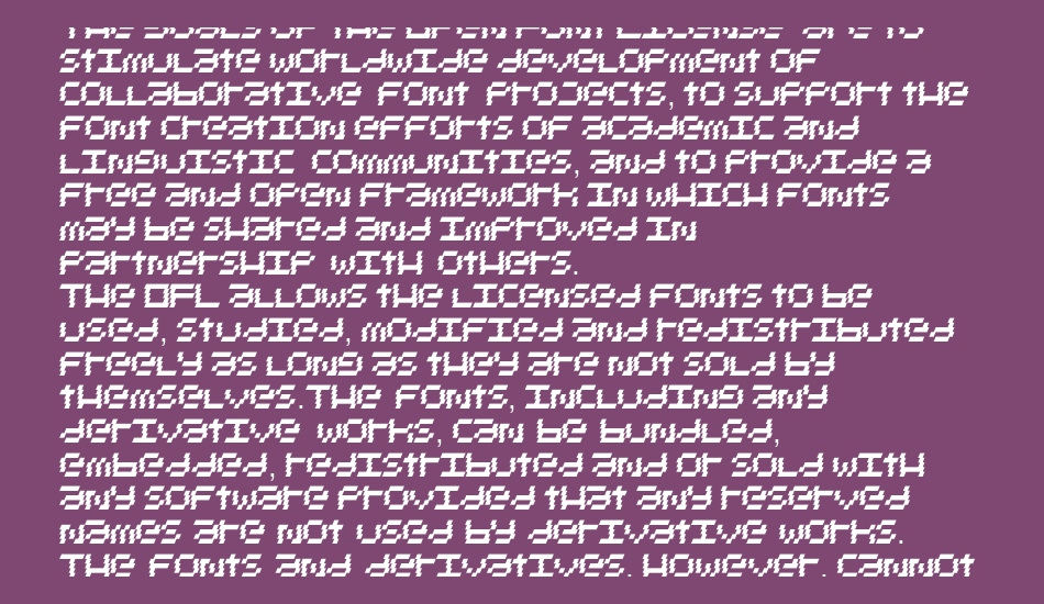 ElectroHouse font 1