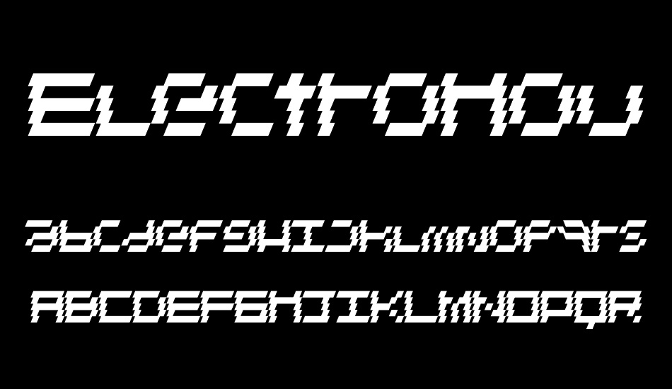 ElectroHouse font