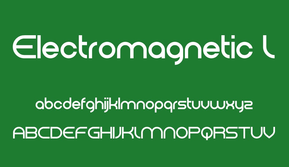 Electromagnetic Lungs font