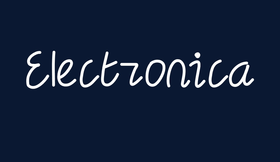 Electronica font big