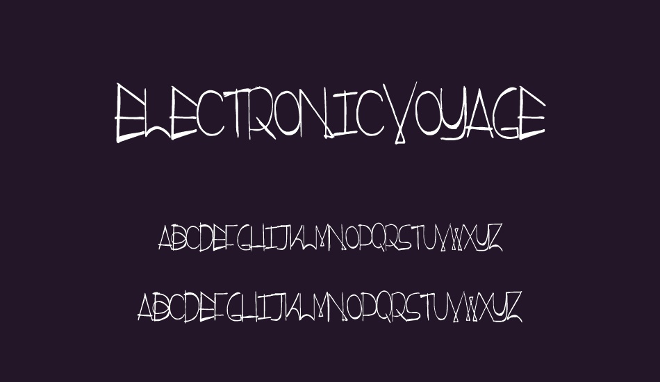 ElectronicVoyage font