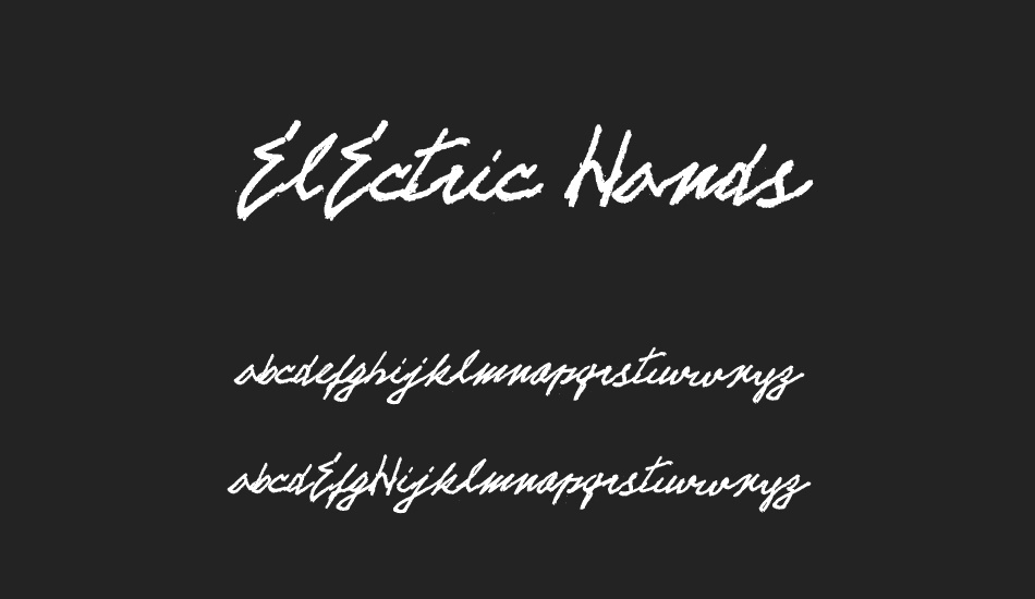 ELECTRIC HANDS font