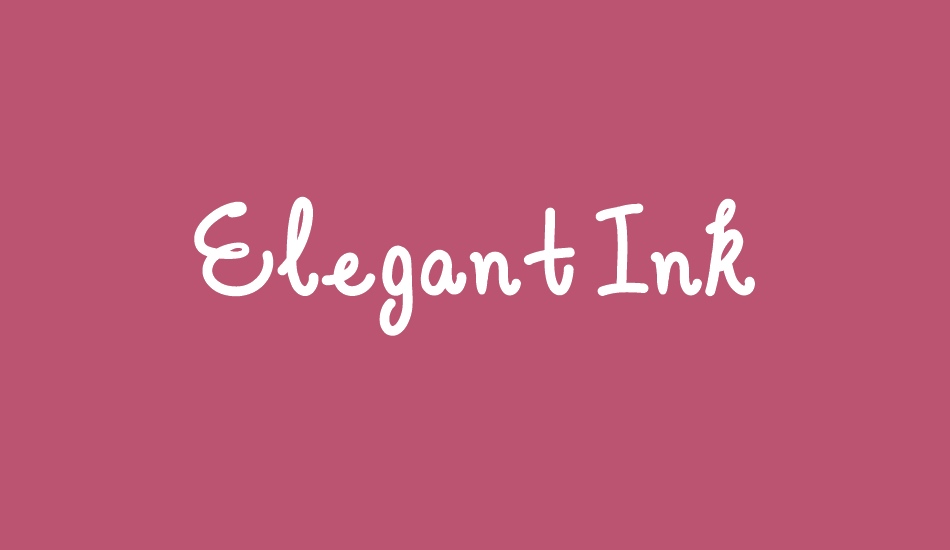 Elegant Ink font big