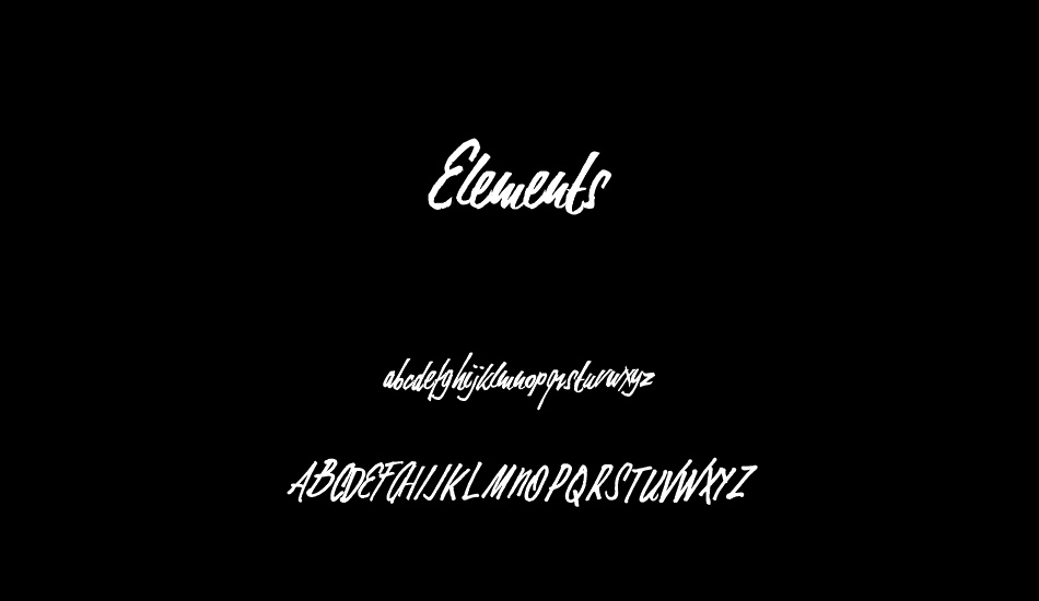 Elements font